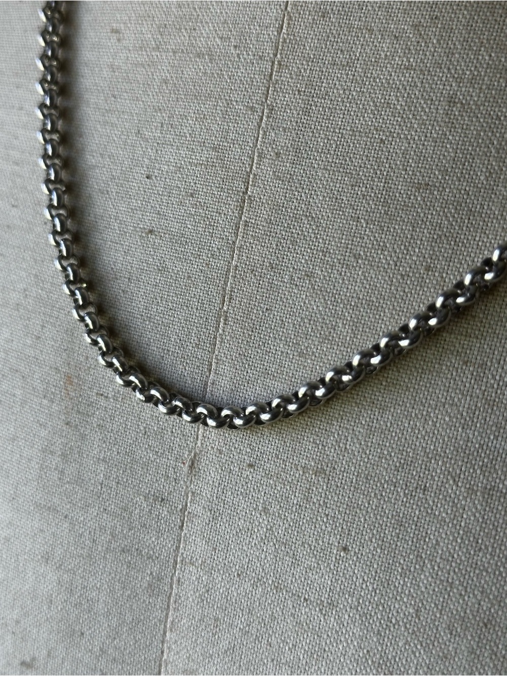 Sterling Silver Rolo Chain 24” - Picture 3 of 5
